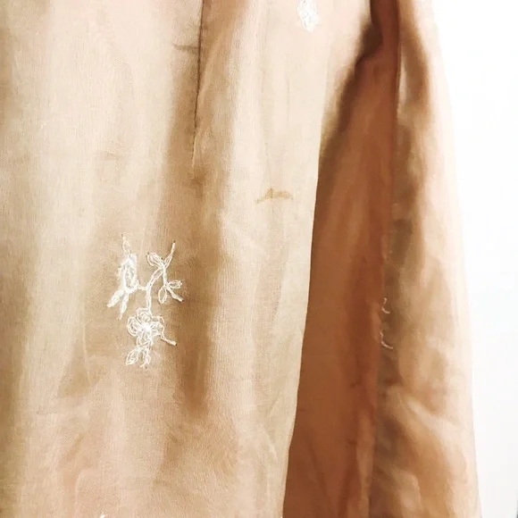 Vintage 1950’s Kay-Seliq Embroidered Organza DressSize XS